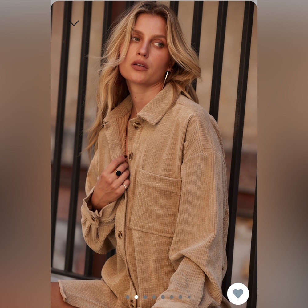 Tan Corduroy Shirt Small